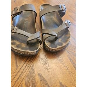 Birkenstock Mayari  Birko-Flor Nubuck Sandals‎ Size 37 EU, Size 6.5 US Women's
